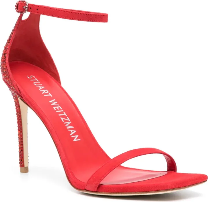 Nudistcurve Royale 100mm rhinestone-embellished sandals - Image 2
