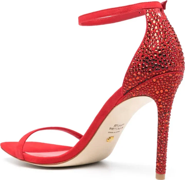 Nudistcurve Royale 100mm rhinestone-embellished sandals - Image 3