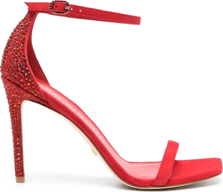 Nudistcurve Royale 100mm rhinestone-embellished sandals