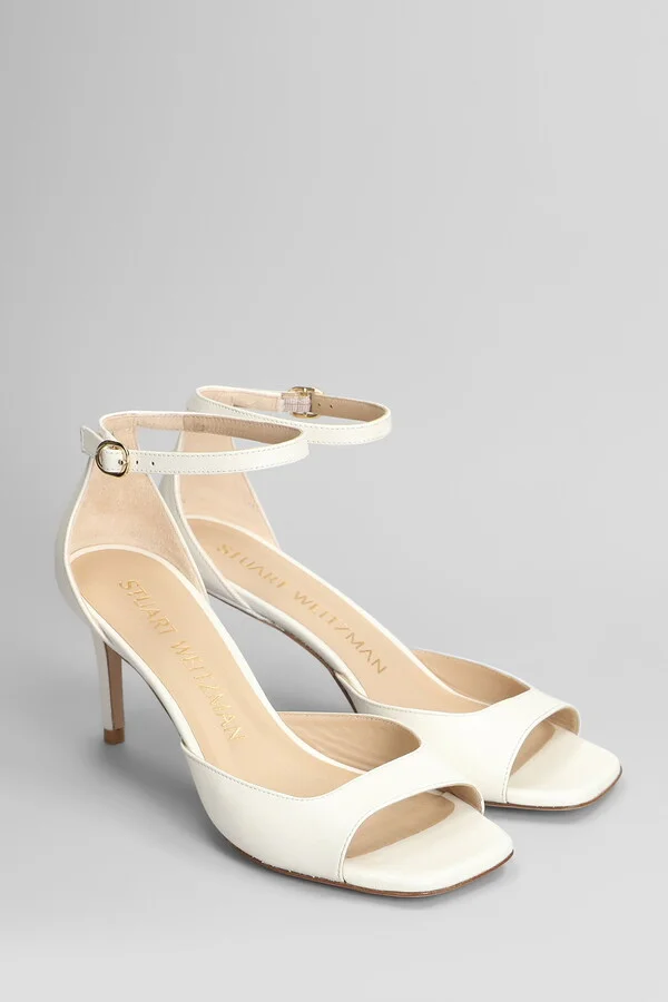 Nudistia 75 Sandals In White Patent Leather - Image 2
