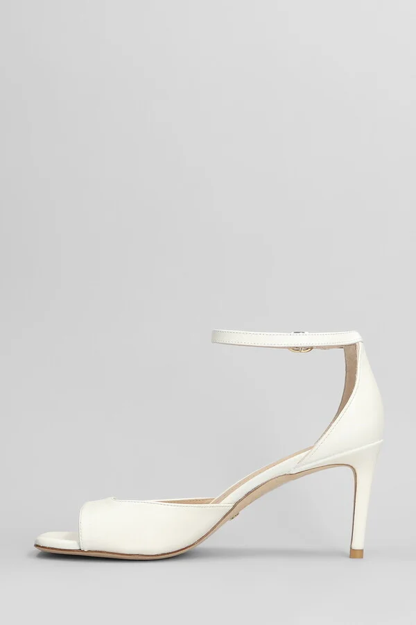 Nudistia 75 Sandals In White Patent Leather - Image 3