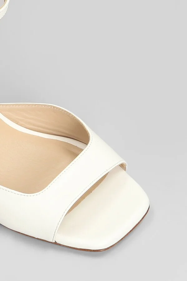 Nudistia 75 Sandals In White Patent Leather - Image 5