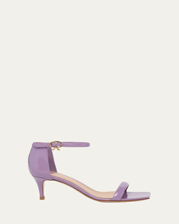 Nuit Leather Ankle-Strap Sandals