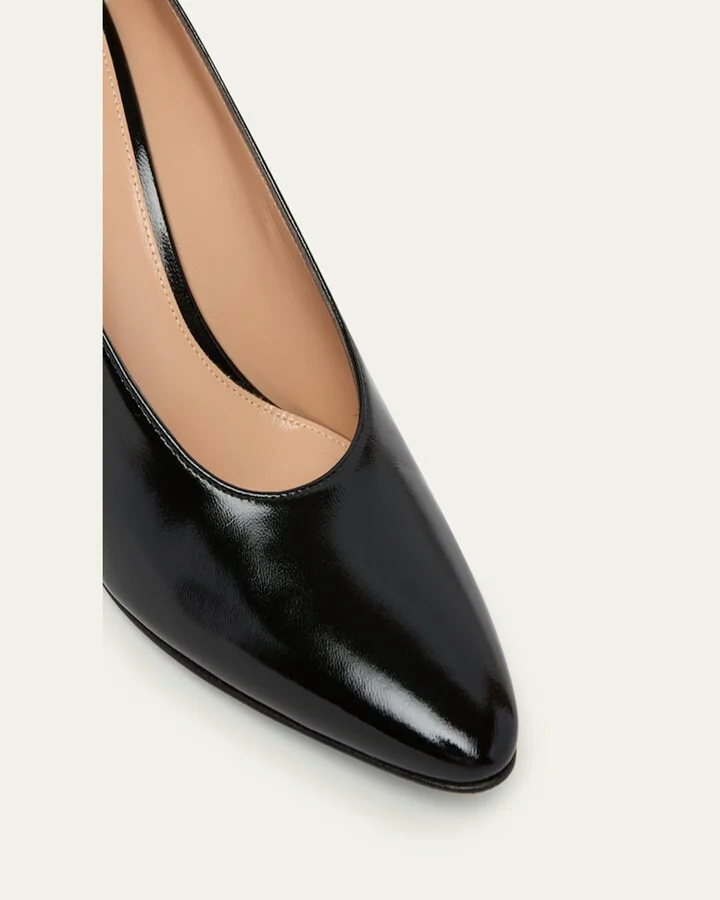 Nuit Leather Stiletto Pumps - Image 4