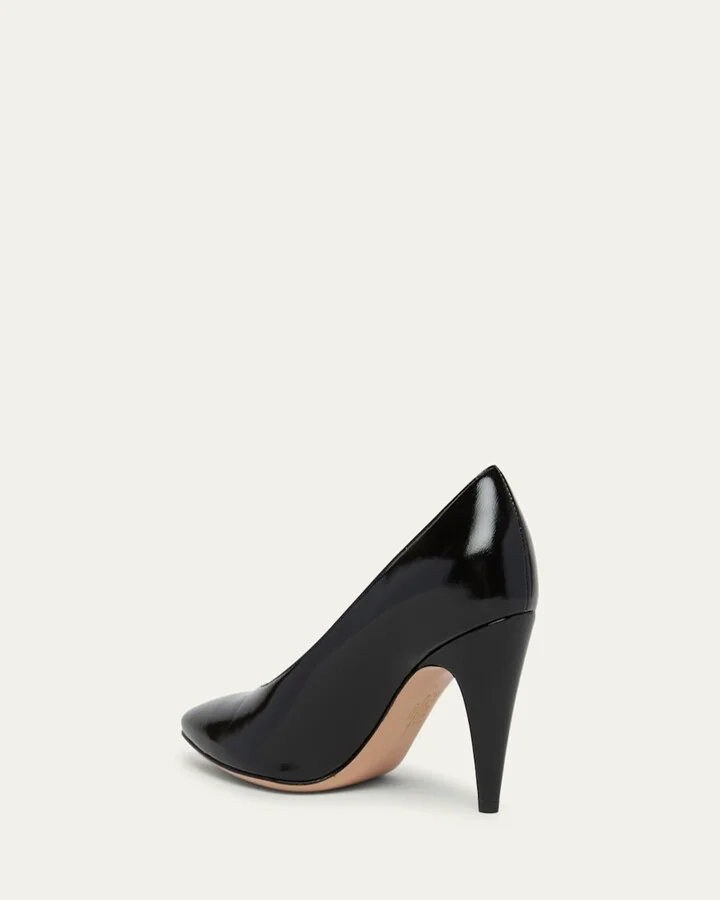 Nuit Leather Stiletto Pumps - Image 5