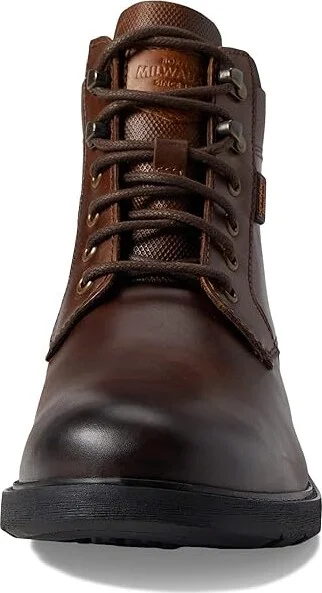 Nunn Bush 1912 Plain Toe Boot Men's Shoes Brown Crazy Horse : 8 W (EE), Leather - Image 2