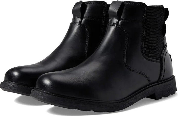 Nunn Bush 1912 Plain Toe Chelsea Boot Men's Shoes Black : 8.5 M (D), Leather