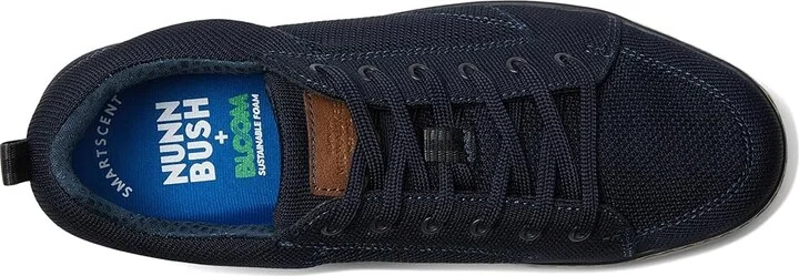 Nunn Bush Aspire Knit Moccasin Toe Sneaker Oxford Comfortable Lightweight Fabric Lace Up Men's Lace-up Boots Navy : 7 M (D) - Image 2