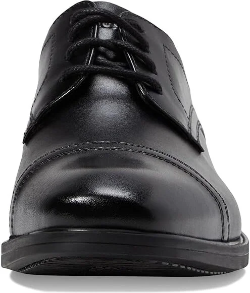 Nunn Bush Baxter Cap Toe Oxford Men's Lace Up Wing Tip Shoes Black : 8 W (EE), Leather - Image 5