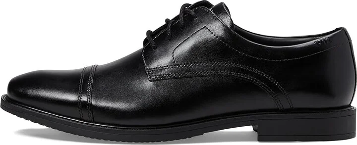Nunn Bush Baxter Cap Toe Oxford Men's Lace Up Wing Tip Shoes Black : 8 W (EE), Leather - Image 6