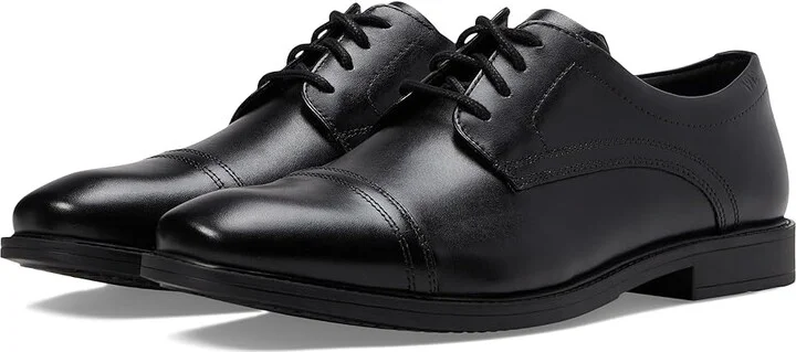 Nunn Bush Baxter Cap Toe Oxford Men's Lace Up Wing Tip Shoes Black : 8 W (EE), Leather