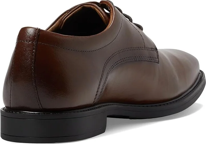 Nunn Bush Baxter Plain Toe Oxford Men's Lace Up Wing Tip Shoes Cognac : 9 M (D), Leather - Image 4