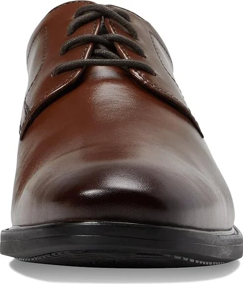 Nunn Bush Baxter Plain Toe Oxford Men's Lace Up Wing Tip Shoes Cognac : 9 M (D), Leather - Image 5