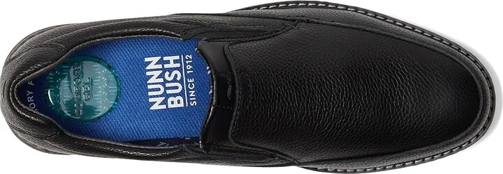 Nunn Bush Bayridge Moccasin Toe Slip-On Men's Shoes Black : 7 M (D), Leather - Image 2