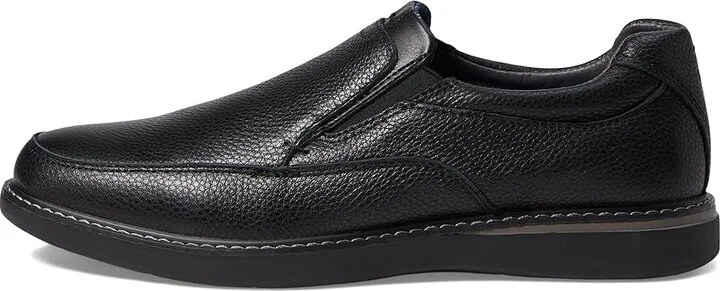 Nunn Bush Bayridge Moccasin Toe Slip-On Men's Shoes Black : 7 M (D), Leather - Image 6