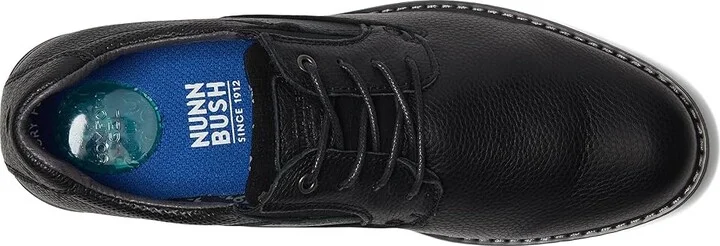 Nunn Bush Bayridge Plain Toe Oxford Men's Shoes Black : 7 M (D), Leather - Image 2