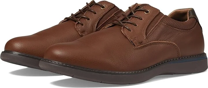 Nunn Bush Bayridge Plain Toe Oxford Men's Shoes Brown : 7.5 M (D), Leather