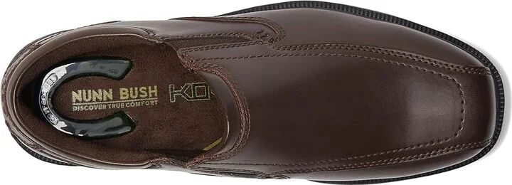 Nunn Bush Bleeker Street Bicycle Toe Slip-On with KORE Slip Resistant Walking Comfort Technology Men's Slip on Shoes Brown : 7 W (EE) - Image 3