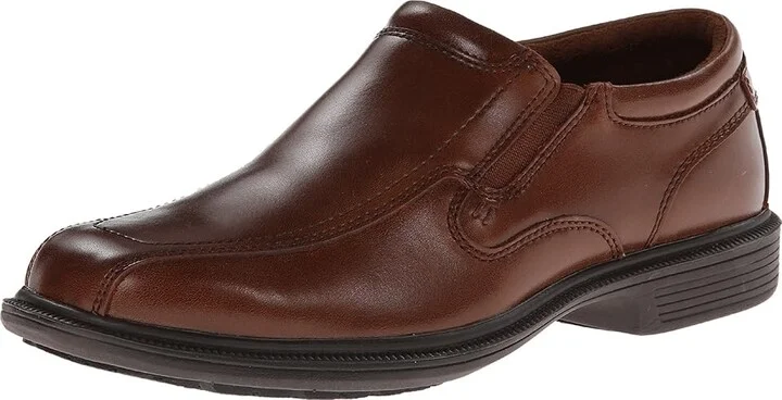 Nunn Bush Bleeker Street Bicycle Toe Slip-On with KORE Slip Resistant Walking Comfort Technology Men's Slip on Shoes Cognac : 7.5 M (D) - Image 2