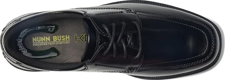 Nunn Bush Bourbon Street Moc Toe Oxford with KORE Slip Resistant Walking Comfort Technology Men's Lace Up Moc Toe Shoes Black : 7 M (D) - Image 3