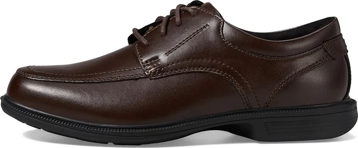 Nunn Bush Bourbon Street Moc Toe Oxford with KORE Slip Resistant Walking Comfort Technology Men's Lace Up Moc Toe Shoes Brown : 8 M (D) - Image 7