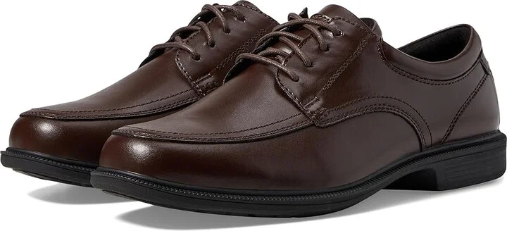 Nunn Bush Bourbon Street Moc Toe Oxford with KORE Slip Resistant Walking Comfort Technology Men's Lace Up Moc Toe Shoes Brown : 8 M (D)