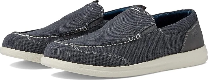 Nunn Bush Brewski Canvas Moccasin Toe Venetian Slip-On Men's Shoes Gunmetal : 7 M (D), Synthetic/Textile