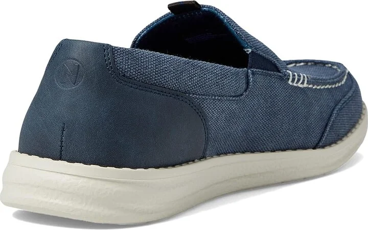 Nunn Bush Brewski Canvas Moccasin Toe Venetian Slip-On Men's Shoes Navy : 7 M (D), Synthetic/Textile - Image 4