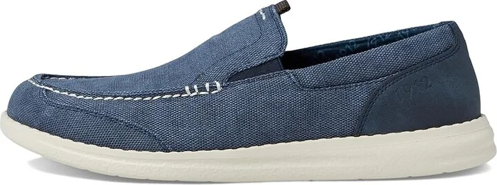 Nunn Bush Brewski Canvas Moccasin Toe Venetian Slip-On Men's Shoes Navy : 7 M (D), Synthetic/Textile - Image 6