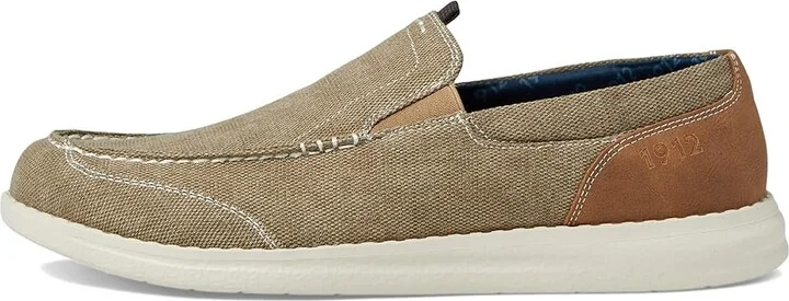 Nunn Bush Brewski Canvas Moccasin Toe Venetian Slip-On Men's Shoes Stone : 7 M (D), Synthetic/Textile - Image 6