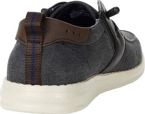 Nunn Bush Brewski Moc Toe Slip-on with Elastic Bungee Men's Shoes Black : 7 M (D), Textile/Synthetic/Canvas - Image 4