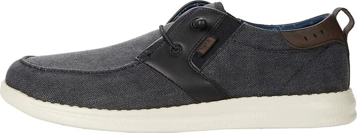 Nunn Bush Brewski Moc Toe Slip-on with Elastic Bungee Men's Shoes Black : 7 M (D), Textile/Synthetic/Canvas - Image 6