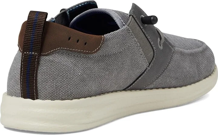 Nunn Bush Brewski Moc Toe Slip-on with Elastic Bungee Men's Shoes Gray : 7 M (D), Textile/Synthetic/Canvas - Image 4