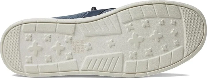 Nunn Bush Brewski Moc Toe Slip-on with Elastic Bungee Men's Shoes Navy : 7 M (D), Textile/Synthetic/Canvas - Image 3