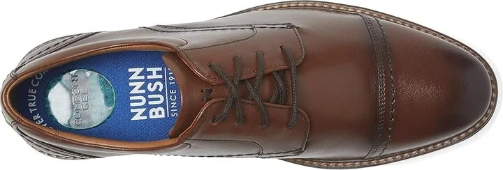Nunn Bush Calderone Cap Toe Oxford Men's Lace Up Wing Tip Shoes Black : 10.5 M (D), Leather - Image 7