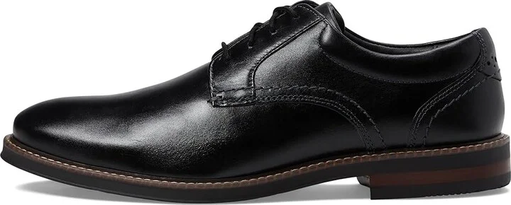 Nunn Bush Calderone Plain Toe Oxford Men's Lace Up Wing Tip Shoes Cognac : 10 W (EE), Leather - Image 11