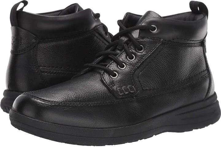 Nunn Bush Cam Moc Toe Boot Men's Boots Black Tumbled : 9 M (D), Leather