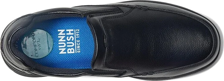 Nunn Bush Cam Moc Toe Slip-On Men's Slip-on Dress Shoes Black Tumbled Leather : 7 M (D) - Image 3
