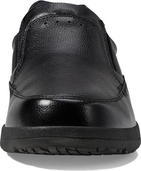 Nunn Bush Cam Moc Toe Slip-On Men's Slip-on Dress Shoes Black Tumbled Leather : 7 M (D) - Image 6