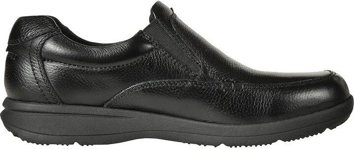 Nunn Bush Cam Moc Toe Slip-On Men's Slip-on Dress Shoes Black Tumbled Leather : 7 M (D) - Image 8