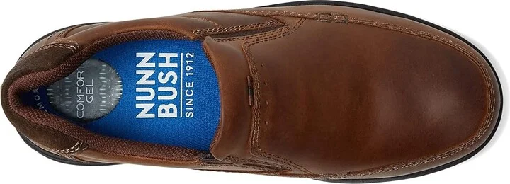 Nunn Bush Cam Moc Toe Slip-On Men's Slip-on Dress Shoes Brown Crazy Horse : 7 M (D), Leather - Image 3