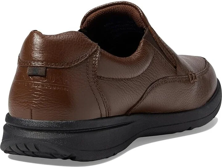 Nunn Bush Cam Moc Toe Slip-On Men's Slip-on Dress Shoes Brown Tumbled Leather : 8 XW (4E) - Image 5