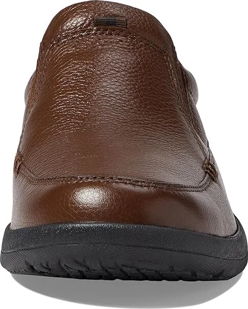 Nunn Bush Cam Moc Toe Slip-On Men's Slip-on Dress Shoes Brown Tumbled Leather : 8 XW (4E) - Image 6