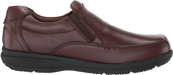 Nunn Bush Cam Moc Toe Slip-On Men's Slip-on Dress Shoes Brown Tumbled Leather : 8 XW (4E) - Image 8