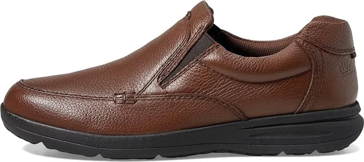 Nunn Bush Cam Moc Toe Slip-On Men's Slip-on Dress Shoes Cognac Tumbled Leather : 7 M (D) - Image 7
