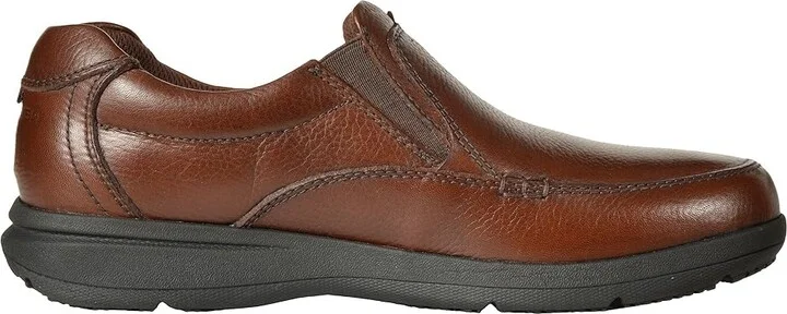 Nunn Bush Cam Moc Toe Slip-On Men's Slip-on Dress Shoes Cognac Tumbled Leather : 7 M (D) - Image 8