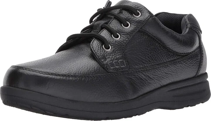 Nunn Bush Cam Oxford Casual Walking Shoe Men's Lace up casual Shoes Black Tumbled Leather : 7 M (D) - Image 2