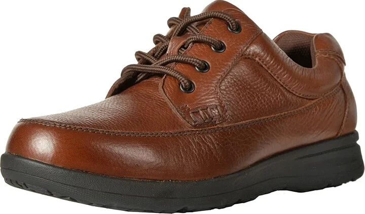 Nunn Bush Cam Oxford Casual Walking Shoe Men's Lace up casual Shoes Cognac Tumbled Leather : 7 M (D) - Image 2