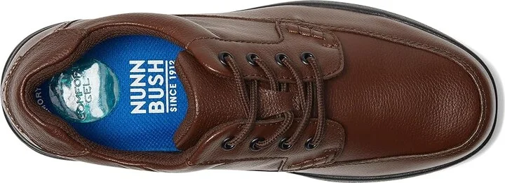 Nunn Bush Cam Oxford Casual Walking Shoe Men's Lace up casual Shoes Cognac Tumbled Leather : 7 M (D) - Image 3