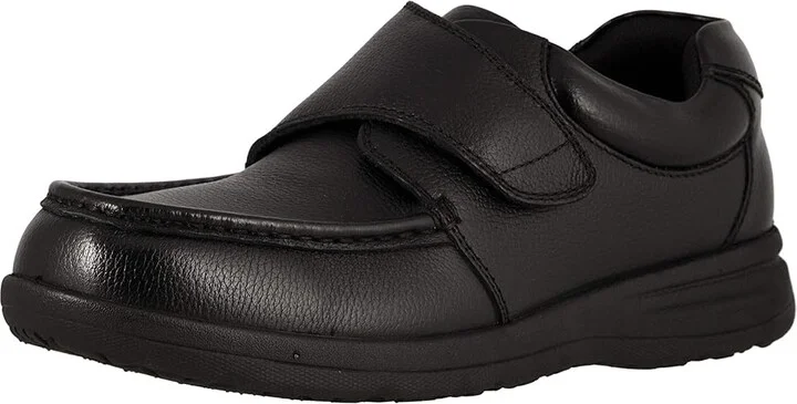 Nunn Bush Cam Velcro Men's Shoes Black : 7 M (D), Leather - Image 2